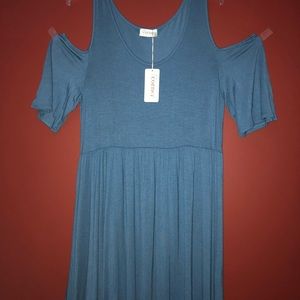 Blue Corner Clothing Cold Shoulder Dress